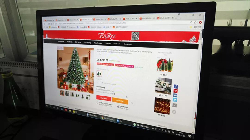 向老外出口圣誕用品，浙江義烏商人年銷數(shù)千萬(wàn)